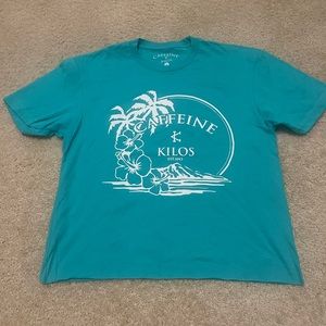 Caffeine and Kilos Crop Shirt Fitboxx Edition. Size Small Brand New, never warn